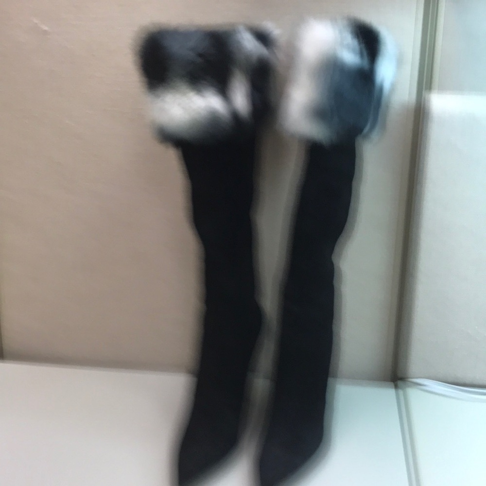 NWOT Garolini knee high suede boots - Picture 5 of 8